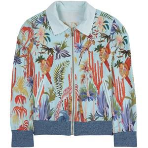 Kids - Lanvin Light turquoise Reversible Palm Track Jacket 10 years - Coats and jackets - 10 years - Green