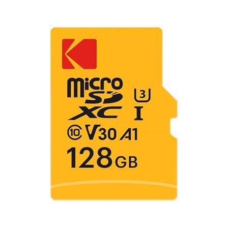 Kodak MicroSDXC 128 GB – UHS-I U3 Class 10 med SD-adapter