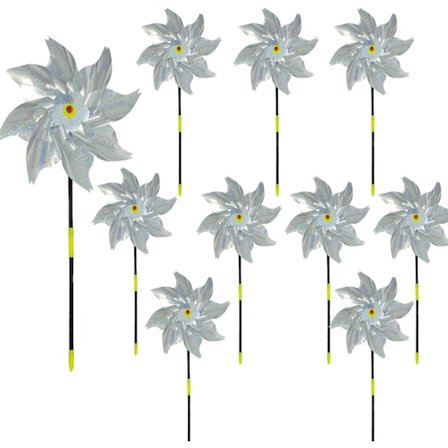 10 stk. reflekterende fugleskræmme vindmølle, reflekterende fugle afskrækkende