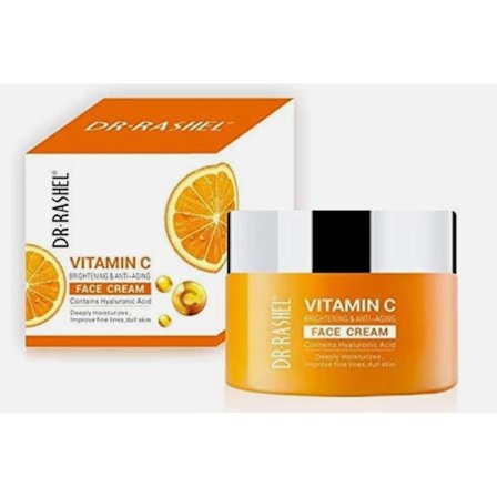 DR RASHEL - Vitamin C Ansigtscreme Hyaluronsyre Glans Anti-aging Fugtighed 50g