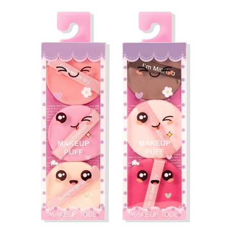 Kompaktpudder for tørr og fet hud, absorberer overflødig fuktighet, konisk sminkeeggdesign, skjønnhetsverktøy[YJD]