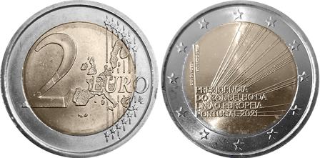 Portugal 2021 - Portugisisk formandskab for Rådet for Den Europæiske Union - 2 euro mønt