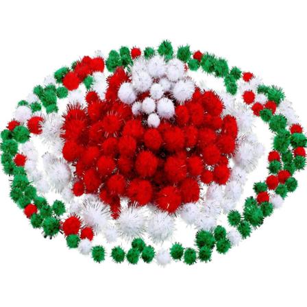500 kpl Joulupalloja Sekalaisia Glitter-Palloja Joulu-DIY-T ihin Juhlakoristeisiin, 3 V ri