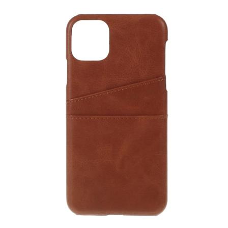 Läderskal Med Kortfack iPhone 11 Pro Max Brun