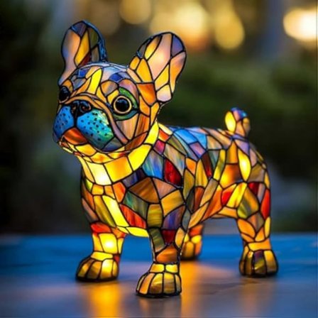 Hunde Serie Kunst Natlampe - Perfekt