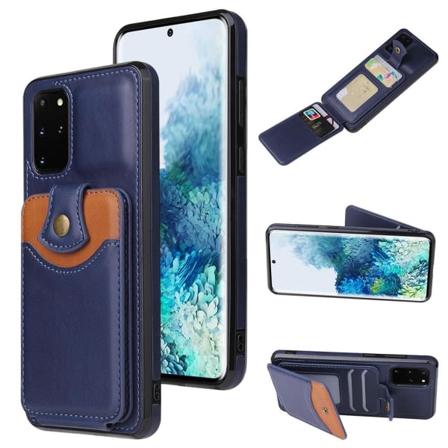TG Praktisk Skal med Kortlomme - Samsung Galaxy S20 Plus Mørkeblå