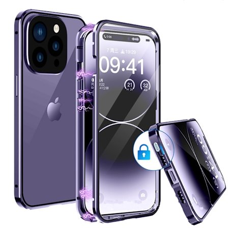 Stilrent Dubbelsidigt Magnetskal - iPhone 14 Pro