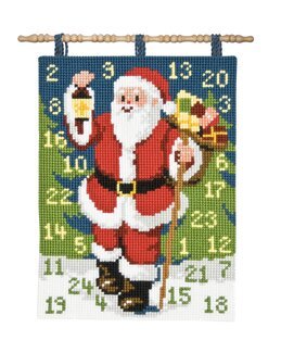 Stickpackung Kalender Wichtel mit Laterne