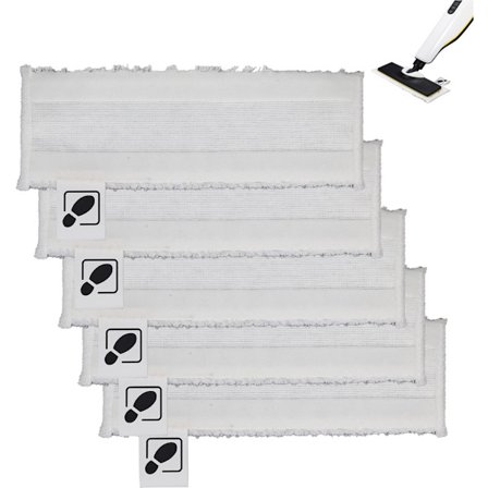 5 kpl - Kuitupuhdistusliinan vaihtopakkaus - Fleece-moppiliina - Sopii Kärcher EasyFix SC 2, SC 3, SC 4, SC 5 -malleihin