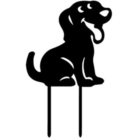 Udendørs Have Statue, Havekunst Hund Hvalp Dyr Silhuet Sta