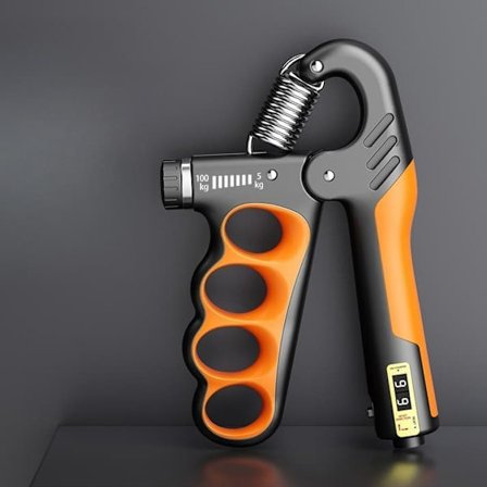 Håndtræner 1/2-pakke - Justerbar 5-100 kg Gribeforstærker, Gribetræner med Tæller