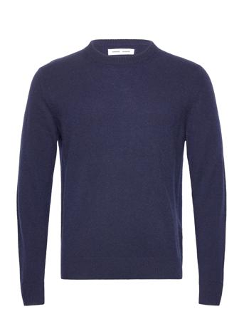 Nobis Crew Neck 6304 Designers Knitwear Round Necks Navy Samsøe Samsøe