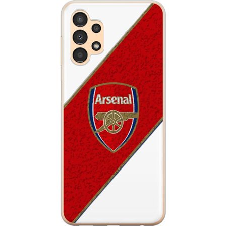 Kompatibelt Mobilskal till Samsung Samsung Galaxy A13 Moschino Toy teddybjörn med enkel tecknad design, brun björn med vit tröja och tydlig logotyp