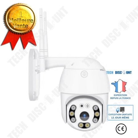 Maskin med bollar - TD - Mini kamera PTZ 1080P - Vattentät - WiFi - Rotera 360°