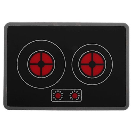 Realistisk induktionskogeplade med lyseffekter Køkkenlegetøj Børn Lade Som Om Legetøj Tegnefilm