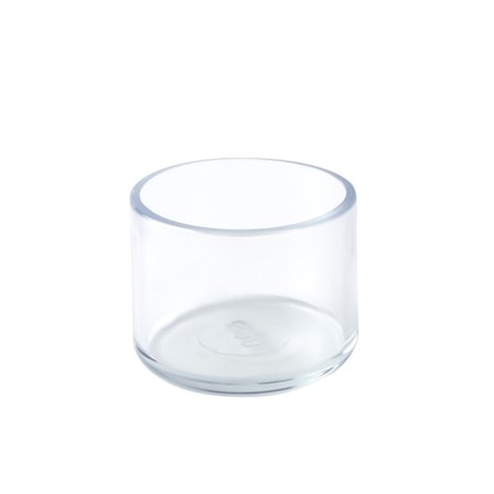 32 st runda stolsbensöverdrag i klar plast, 25 mm, passar till runda bord