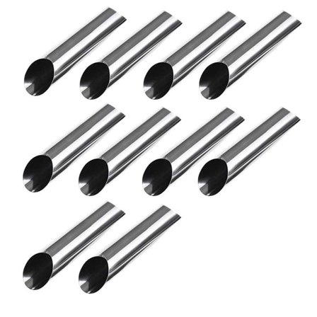 CDQ Cannoli-rör, cannoli-form i rostfritt stål, non-stick, dansk