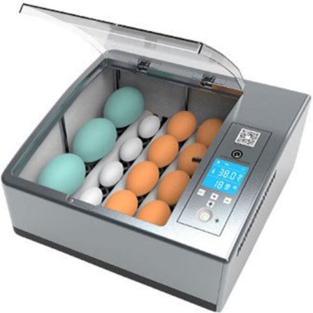 Egg Incubator Automatisk Inkubator 16 Egg, Digital med Intelligent Automatisk Vending Mini Brooder Enhet Justerbar Temperatur for Fjerkre, Vaktler,