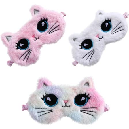 Blå drøm (rosa, hvit, fargerik) 3-pakning med sovemasker