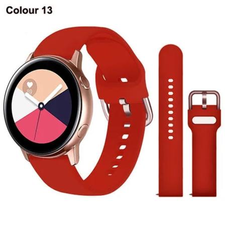 20 mm 22 mm silikonband för Samsung Galaxy Watch Active 2 Watch 3 4 5 6 45 mm 42 mm 47 mm Gear S3 Armbandsrem för Amazfit bip Color 13 for Gear S3