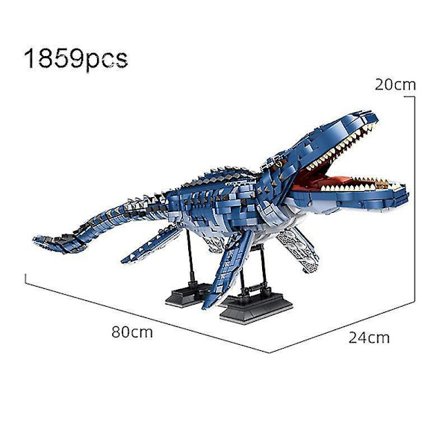 Creative Jurassic Mosasaur Dinosaur Building Blocks Diy Animal World Park Bricks Kids Children Moc Toys Gifts For Boys Friendsno Original Box