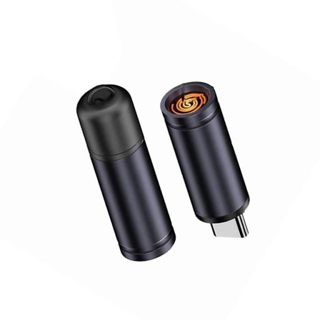 Vindtett oppladbar elektrisk stearinlys-tenner for utendørs reise, stearinlys, kjøkken, bursdagsgave