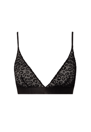 Understatement Mesh Triangle Bralette Bh Dam Svart M