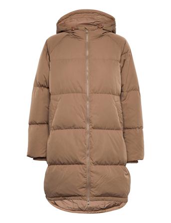 Slfmina Down Jacket B Brown Selected Femme