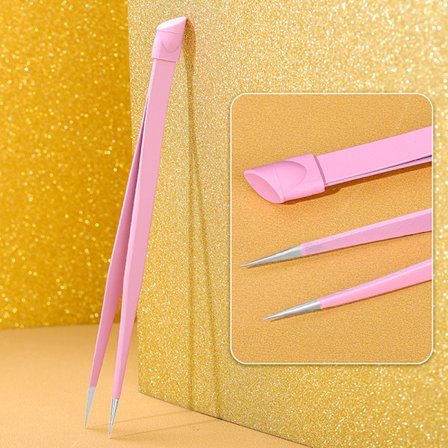 Nagelpincett 3D Rhinestones Picker Nail Art Tools med silikon