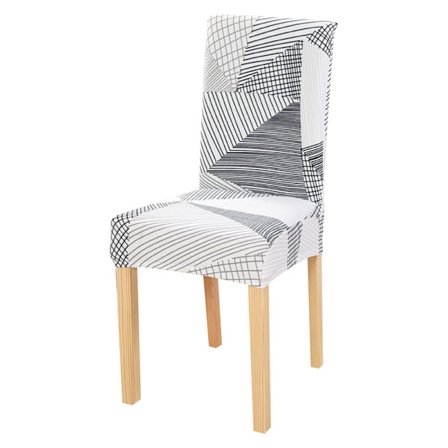 Joustavat tuolinpäälliset, 6 kpl, painetut joustavat ruokatuolinpäälliset, pestävät, irrotettavat keittiöön, hotelliin, ravintolaan