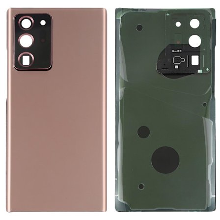 For Samsung Galaxy Note20 Ultra N985 / Note20 Ultra 5G N986 Batterideksel med limklistremerke+Ca