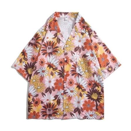 Hawaiiansk skjorte Strand T-skjorte #4 XL #4 XL