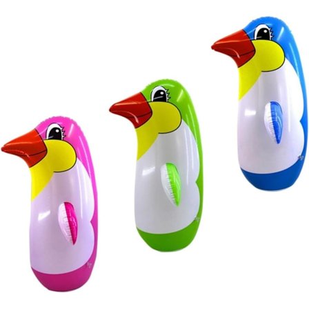 6 stk. Sæt Oppustelig Pingvin Blæse Op Pingvin Legetøj Svømmebassin Pingvin Baby