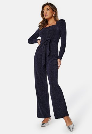 YAS Disna LS Jumpsuit Dress Blue Klær