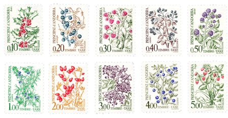 Fransk Andorra 1985 - YT T53/62 - Postfrisk