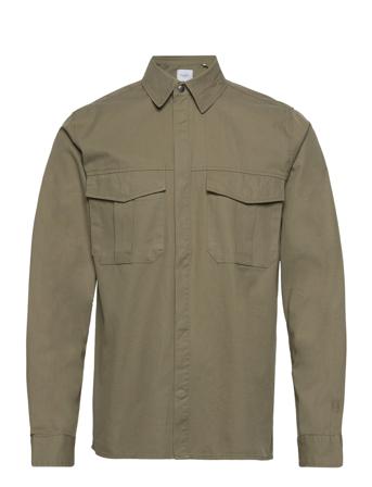 Laurel Twill Hybrid Shirt Skjorta Casual Khaki Green Les Deux
