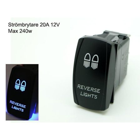 Strömbrytare 5 polig av/på vaggströmställare avbrytare med lyse