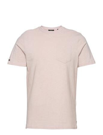 Authentic Cotton Tee Pink Superdry
