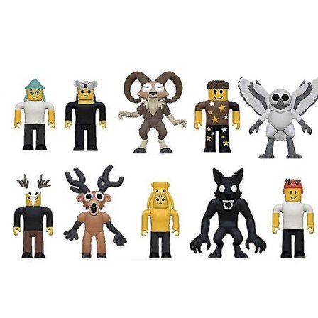 10 kpl/setti 99 Nights in The Forest -hahmot Figuriini Pöllö Vuohi Susi Hirvi 99 Nights in The Forest -figuriini Muovilelu Lahja[YJD]