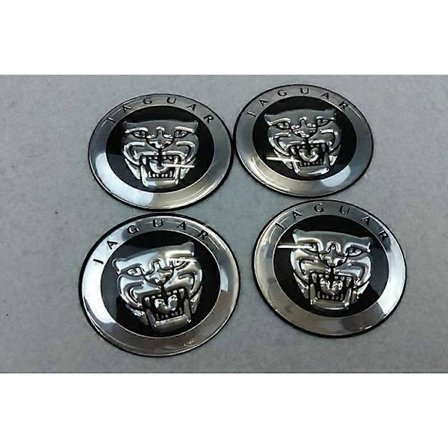 XYC Modifierad navkapseldekal, navkapselskydd, 65MM navkapsel - Jaguar (fyra-pack)