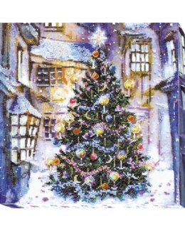 Perlenstickerei Weihnachtsbaum