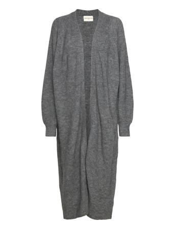 World Rib Cardigan Strikkegenser Cardigan Grå Moshi Moshi Mind