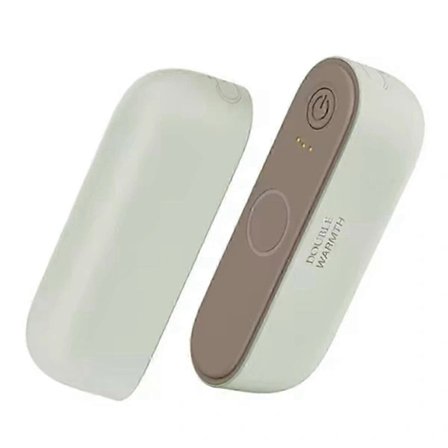 Ny 2-i-1 Magnetisk Uppladdningsbar Handvärmare Elektrisk Portabel Handvärmare Ergonomisk Kompakt Ficka Grön