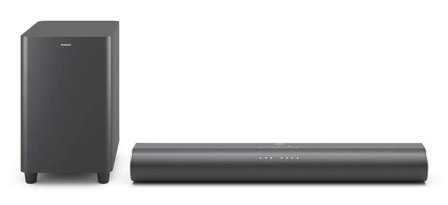 Philips B6100 Soundbar 2.1 ch, trådløs subwoofer, 400W max, BT 5.4, Dolby Atmos