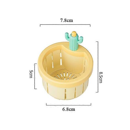 Kaktus Køkkenvask Afløbssi, Tryk Automatisk Tømningskurv, Multifunktionel Hjemmebrug Kaktus Vask Afløbskurv Filternet Løftekurv, Sæt
