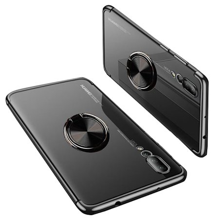 Stilsäkert Robust Silikonskal Ringhållare - Huawei P20