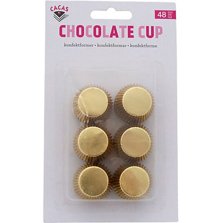 CACAS Konfektformer Gull 48stk