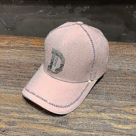 Dame Hip-hop D Bogstav Diamant Baseball Kasket