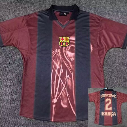 2024-2025 Sesongen FC Barcelona Klubb Lag Skjorte, Fan Versjon, Hjemme Skjorte, Travis Kolleksjon(BT)