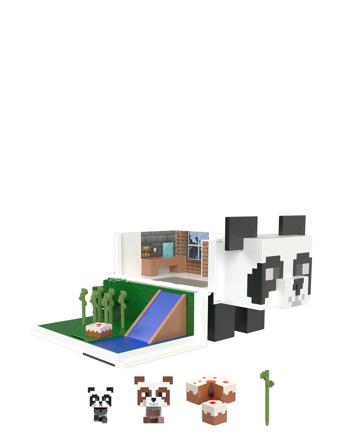 Minecraft Panda Playhouse Toys Playsets & Action Figures Play Sets Multi/mønstret Minecraft*Betinget Tilbud